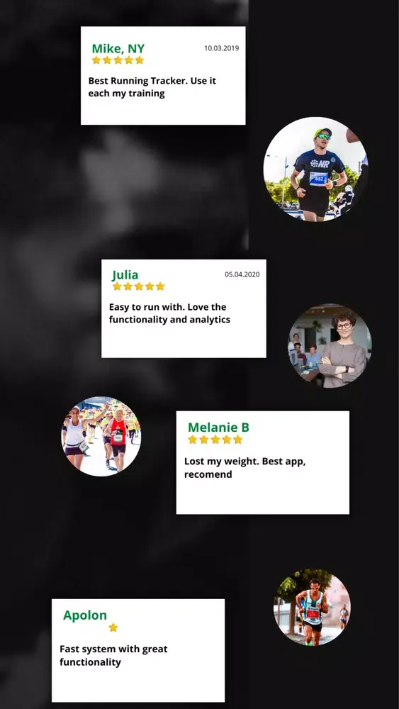 Ảnh chụp màn hình của Running Tracker Activity