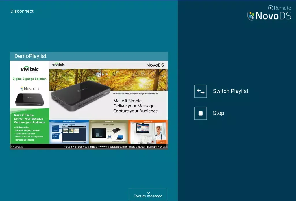 ภาพหน้าจอของ NovoDS Remote