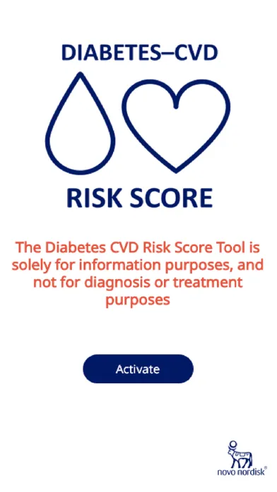 Ảnh chụp màn hình của Diabetes CVD Risk Score