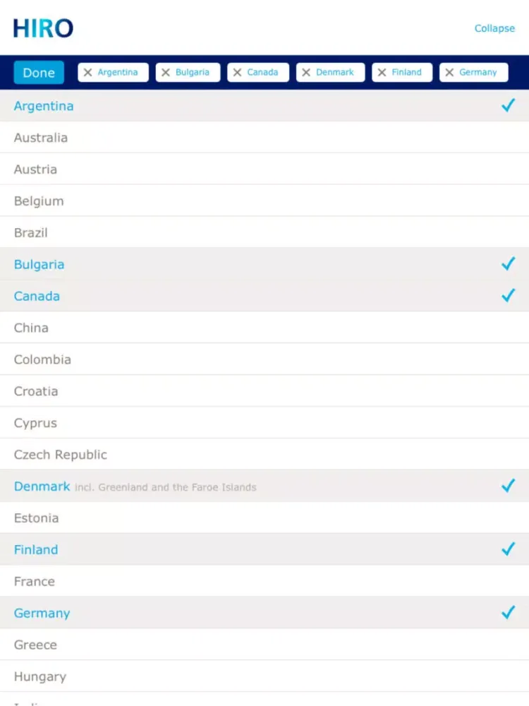 Novo Nordisk HIRO iPad  Screenshots