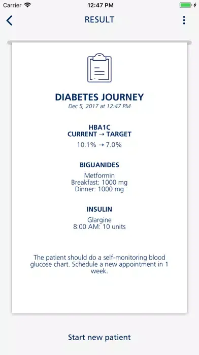 Captures d'écran de Diabetes Journey