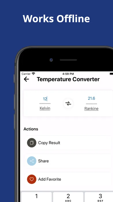 Capturas de tela do One Converter: Unit Calculator