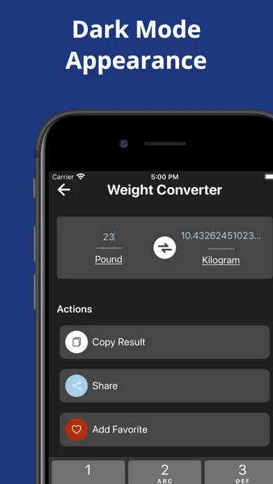 Capturas de tela do One Converter: Unit Calculator