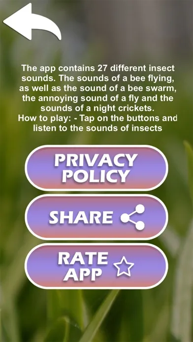 Insect sounds(fly,bee,cricket) Screenshots