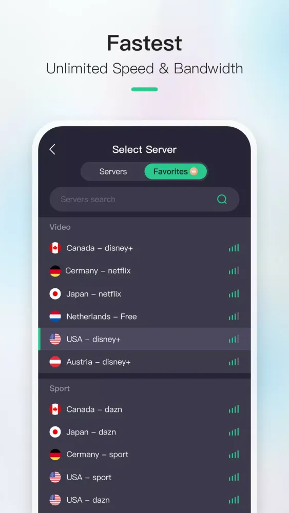 Capturas de pantalla de Now VPN