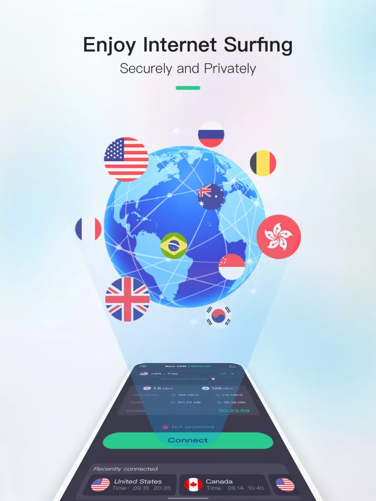 Capturas de pantalla de Now VPN