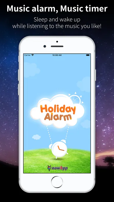 Tangkapan layar Music Alarm .