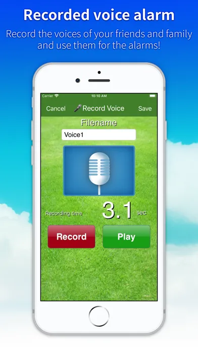 Tangkapan layar Music Alarm .