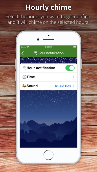 Tangkapan layar Music Alarm .