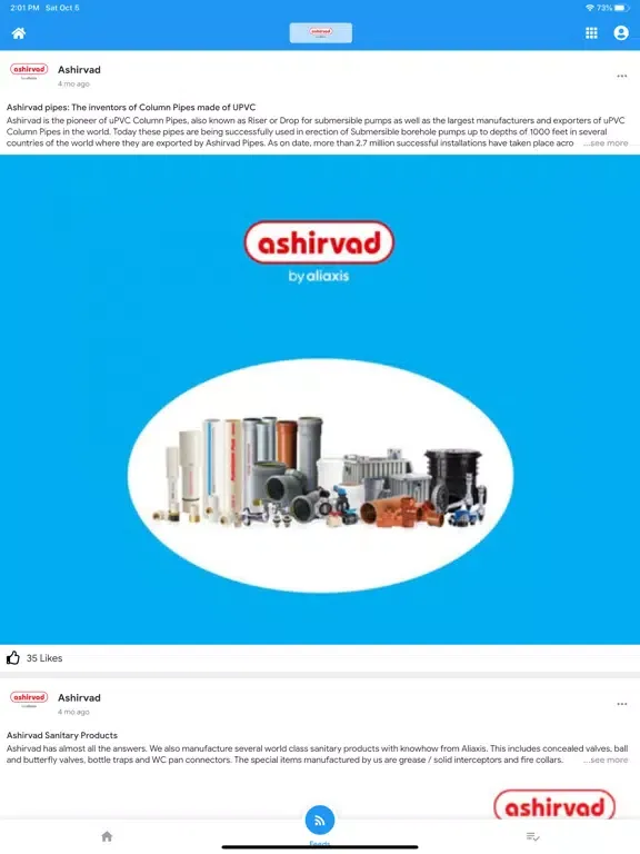 Zrzuty ekranu Ashirvad D-SA iPad 
