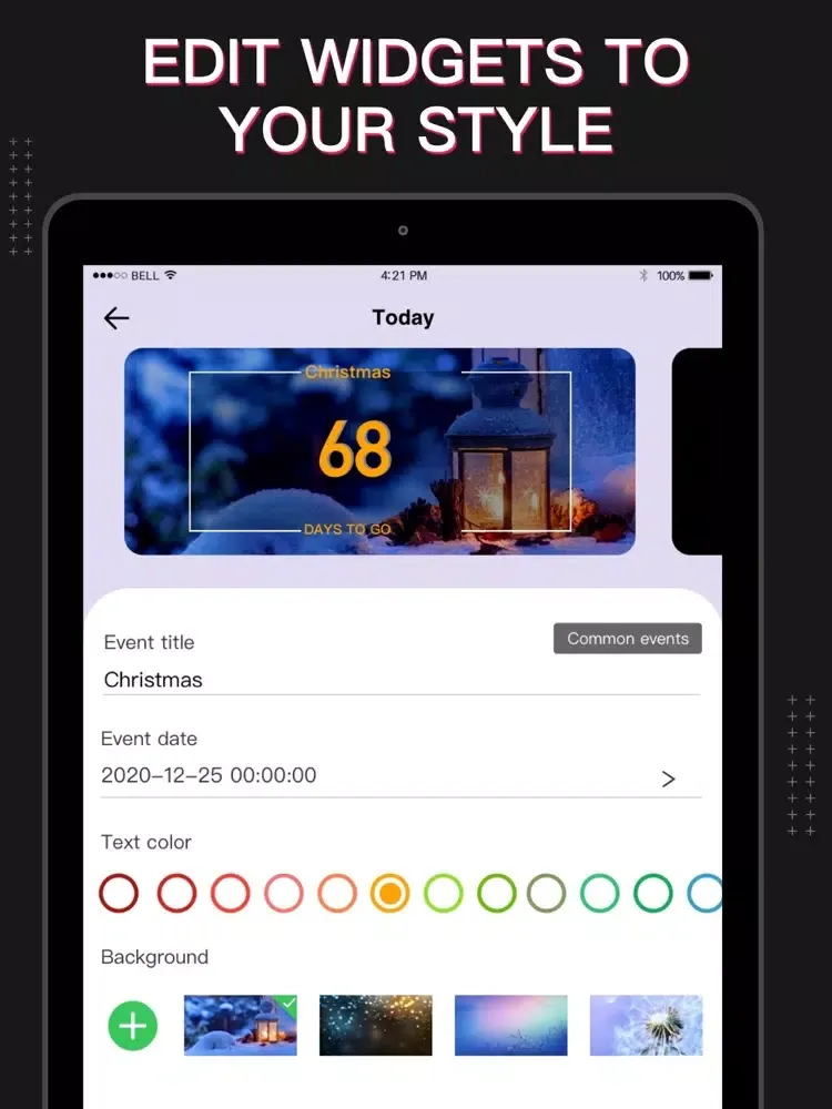 Tangkapan skrin Widgets X - Color Home Screen iPad 