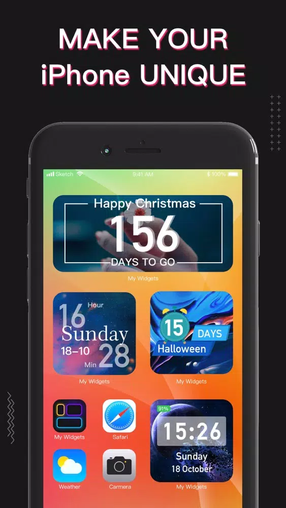 Captures d'écran de Widgets X - Color Home Screen