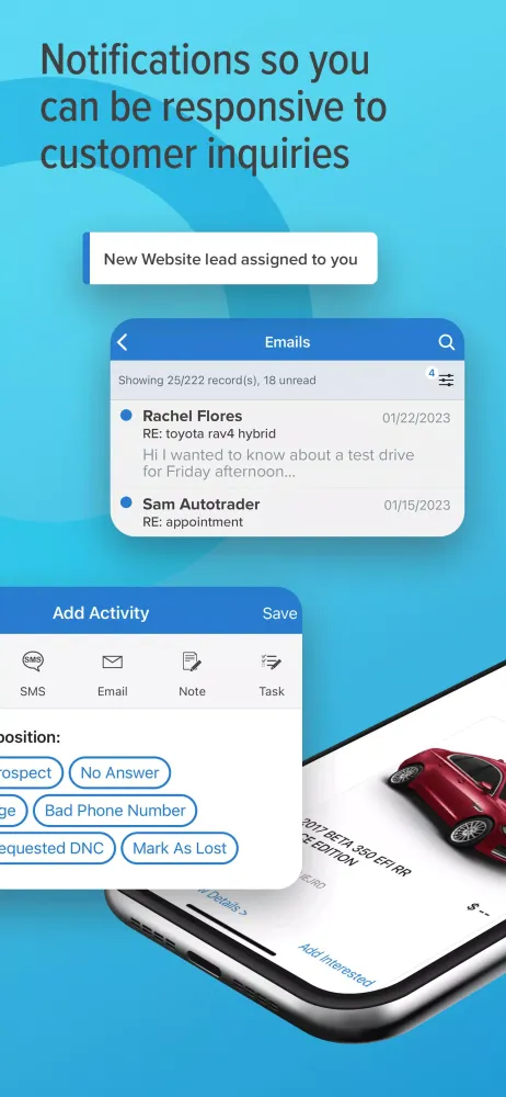 DealerCenter Mobile Screenshots