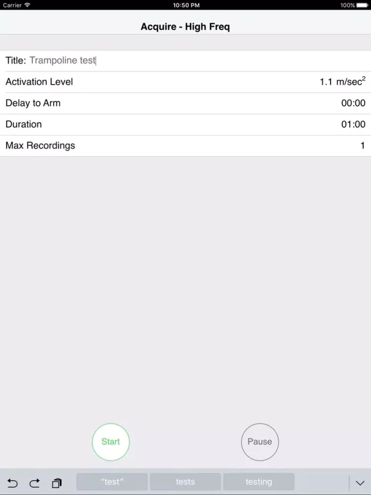 VibSensor - accelerometer recorder, vibration analysis, and data export iPad 應用截圖