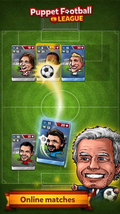 Ảnh chụp màn hình của Puppet Football Cards Manager