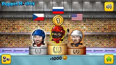 Puppet Ice Hockey: Championship of the big head nofeet Marionette slapshot stars Screenshots