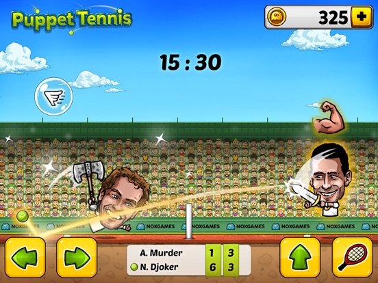 Puppet Tennis: Topspin Tournament of big head Marionette legends iPad  স্ক্রিনশট