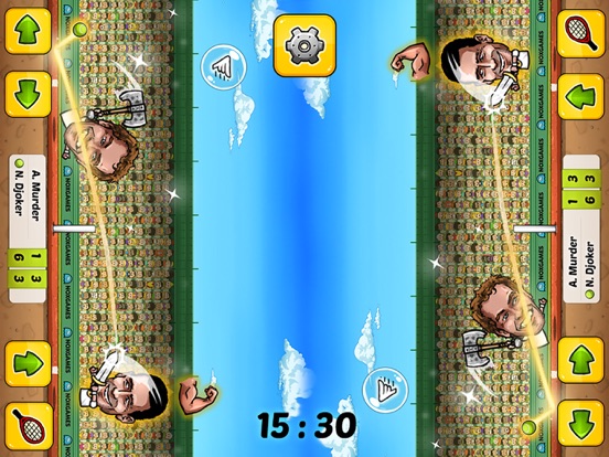 Puppet Tennis: Topspin Tournament of big head Marionette legends iPad  স্ক্রিনশট
