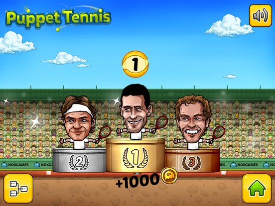 Puppet Tennis: Topspin Tournament of big head Marionette legends iPad  স্ক্রিনশট