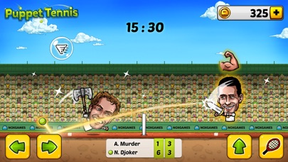 Puppet Tennis: Topspin Tournament of big head Marionette legends স্ক্রিনশট