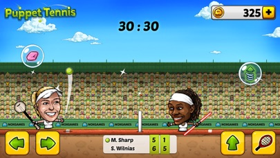 Puppet Tennis: Topspin Tournament of big head Marionette legends স্ক্রিনশট