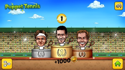 Puppet Tennis: Topspin Tournament of big head Marionette legends স্ক্রিনশট