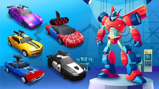 Capturas de pantalla de Robot Merge Master: Car Games