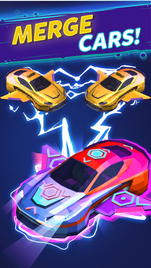 Merge Cyber Car: Highway Racer-screenshot-1