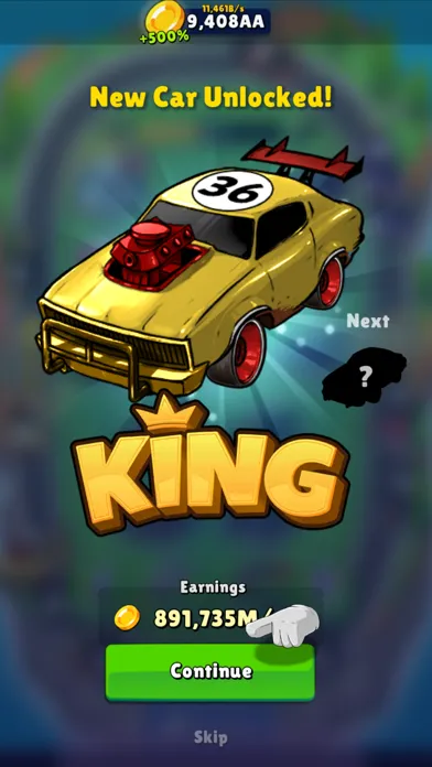 ภาพหน้าจอของ Merge Muscle Cars - Idle Games