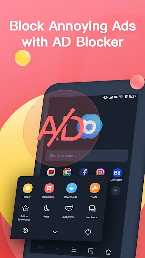 ภาพหน้าจอของ NoxBrowser