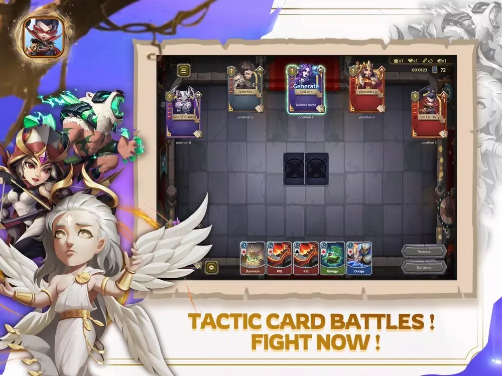 Battle of Heroes - Card Game iPad  سکرین شاٹس