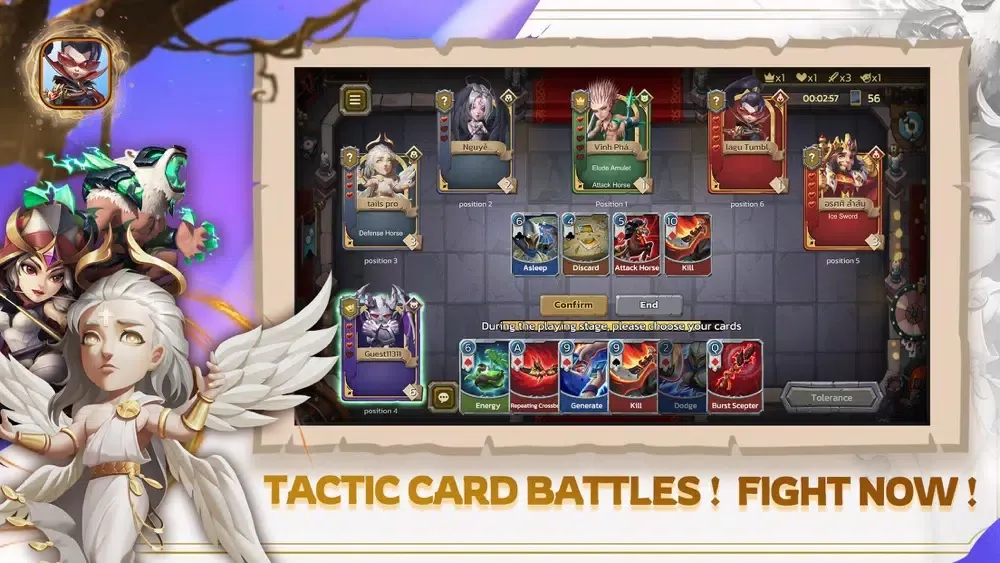 Battle of Heroes - Card Game سکرین شاٹس
