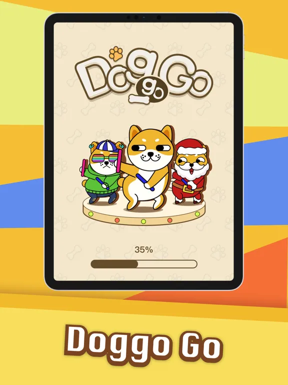 Capturas de tela do Doggo Go-match 3 tiles, puzzle iPad 