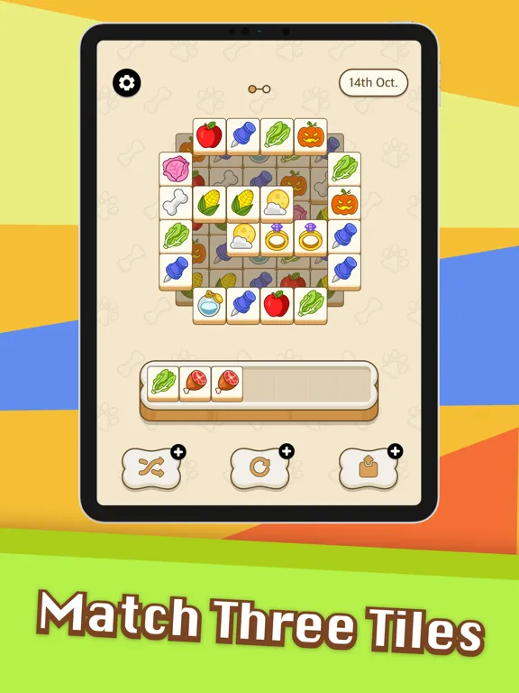 Capturas de tela do Doggo Go-match 3 tiles, puzzle iPad 