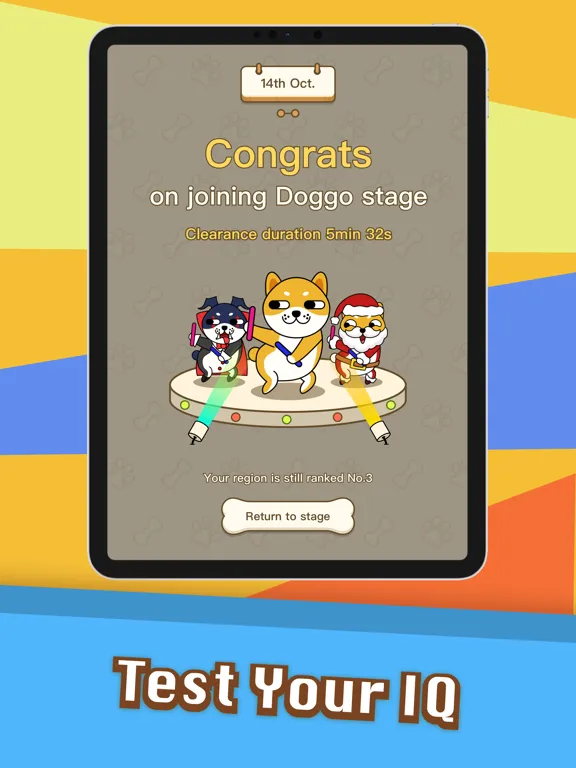 Capturas de tela do Doggo Go-match 3 tiles, puzzle iPad 