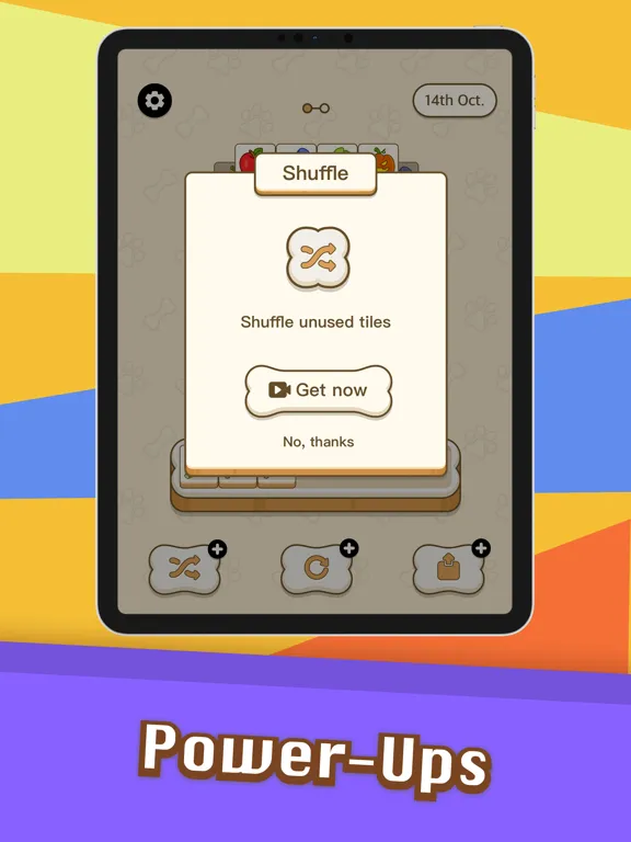Capturas de tela do Doggo Go-match 3 tiles, puzzle iPad 