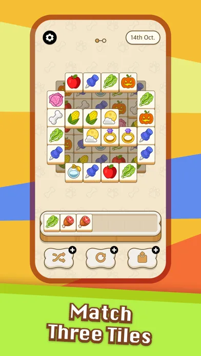 Capturas de tela do Doggo Go-match 3 tiles, puzzle