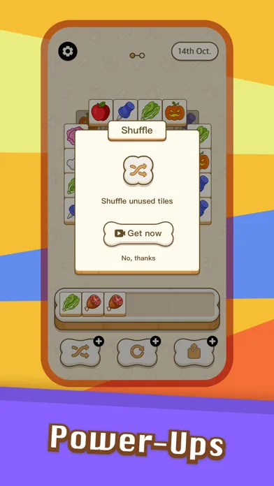 Capturas de tela do Doggo Go-match 3 tiles, puzzle