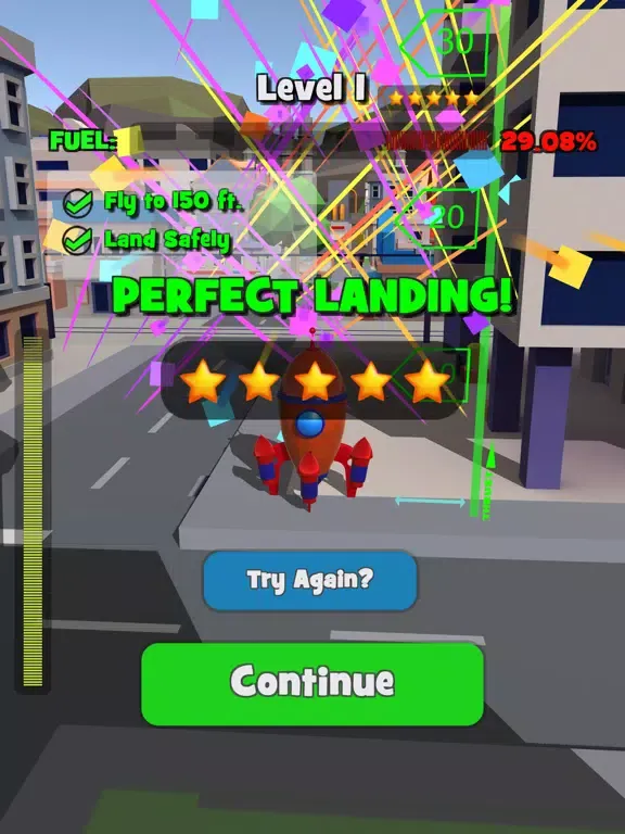 Capturas de tela do Rocket Land iPad 