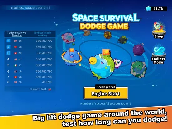 Screenshot di Space Survival - Dodge Game iPad 