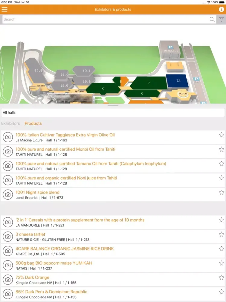 BIOFACH iPad  스크린샷