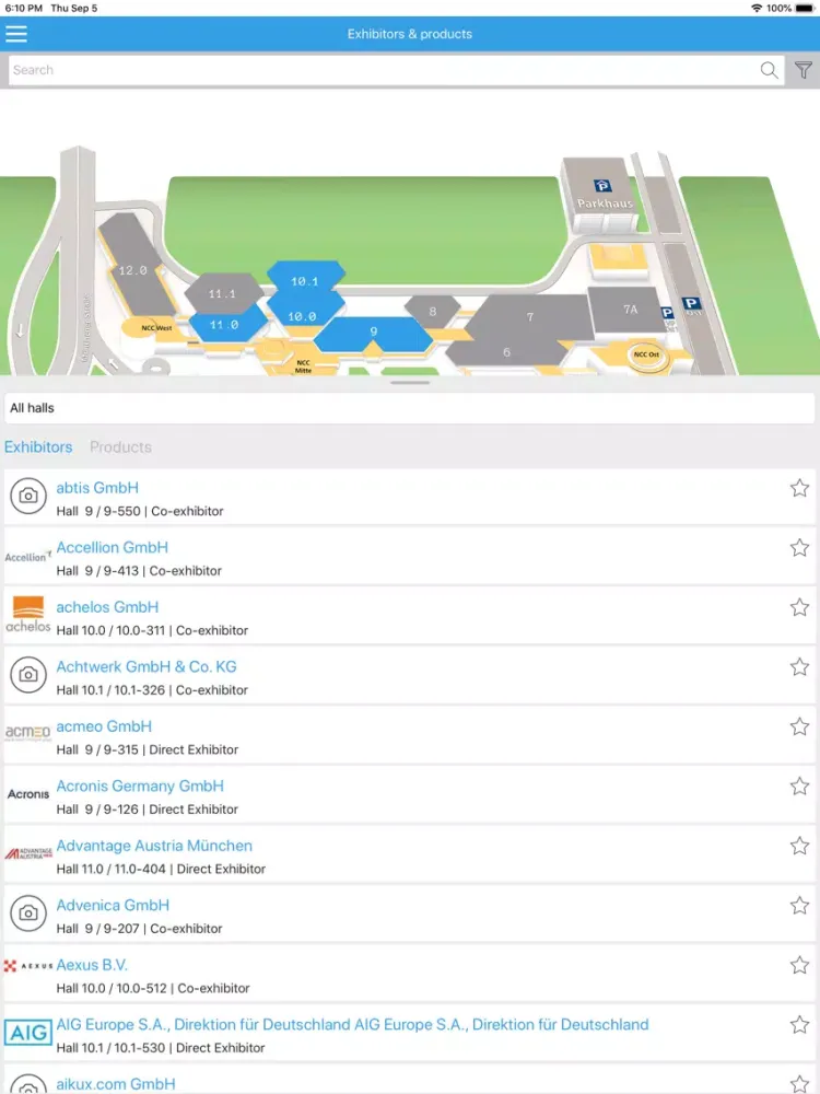Screenshot di it-sa iPad