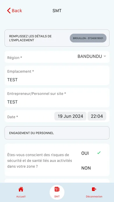 Captures d'écran de SafetyHub App
