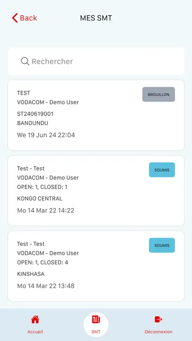 Captures d'écran de SafetyHub App