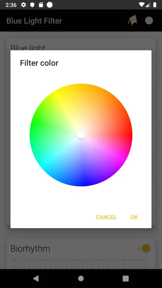 Screenshot di Blue Light Filter