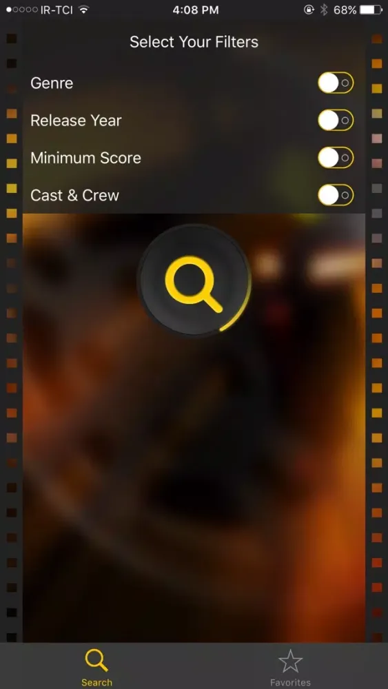 Tangkapan skrin Movie Suggester