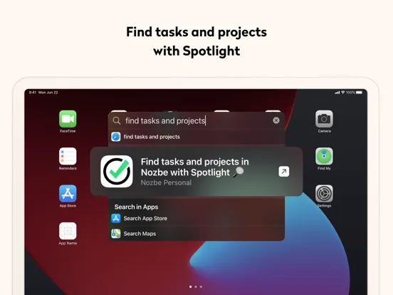 Nozbe Personal iPad  স্ক্রিনশট
