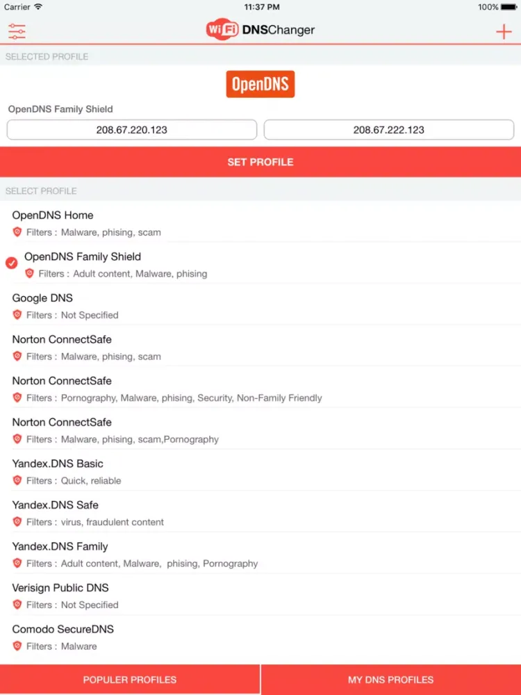 WiFi DNS Changer - VPN iPad  سکرین شاٹس