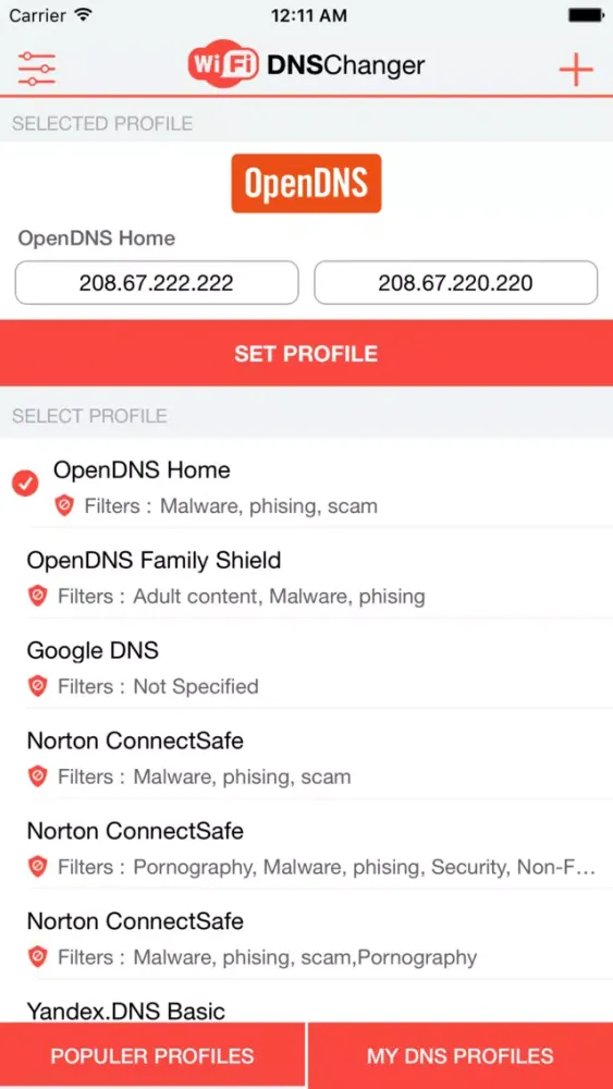 WiFi DNS Changer - VPN سکرین شاٹس