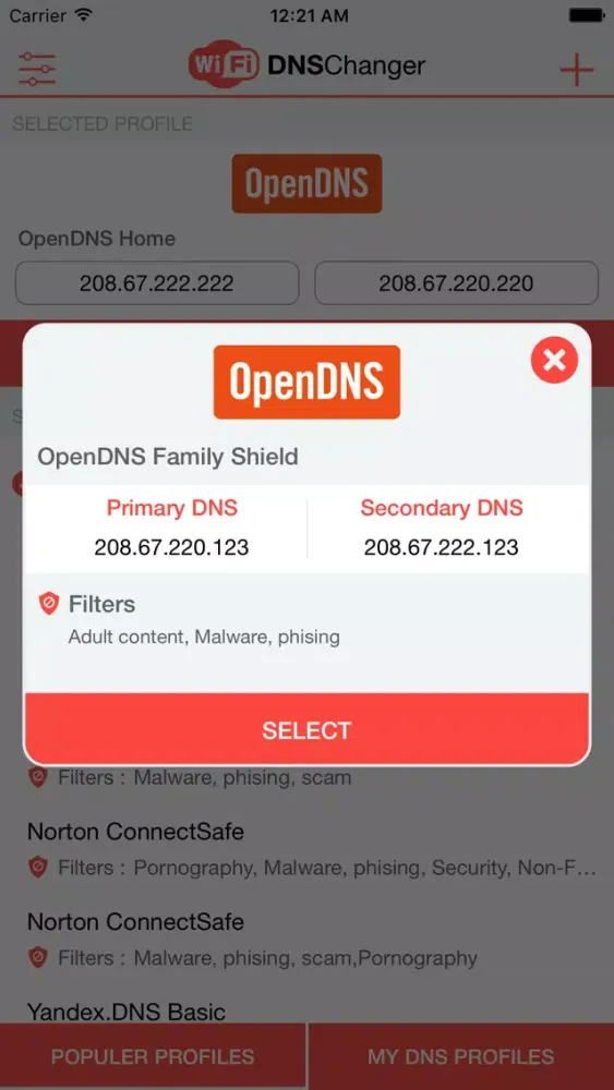 WiFi DNS Changer - VPN سکرین شاٹس